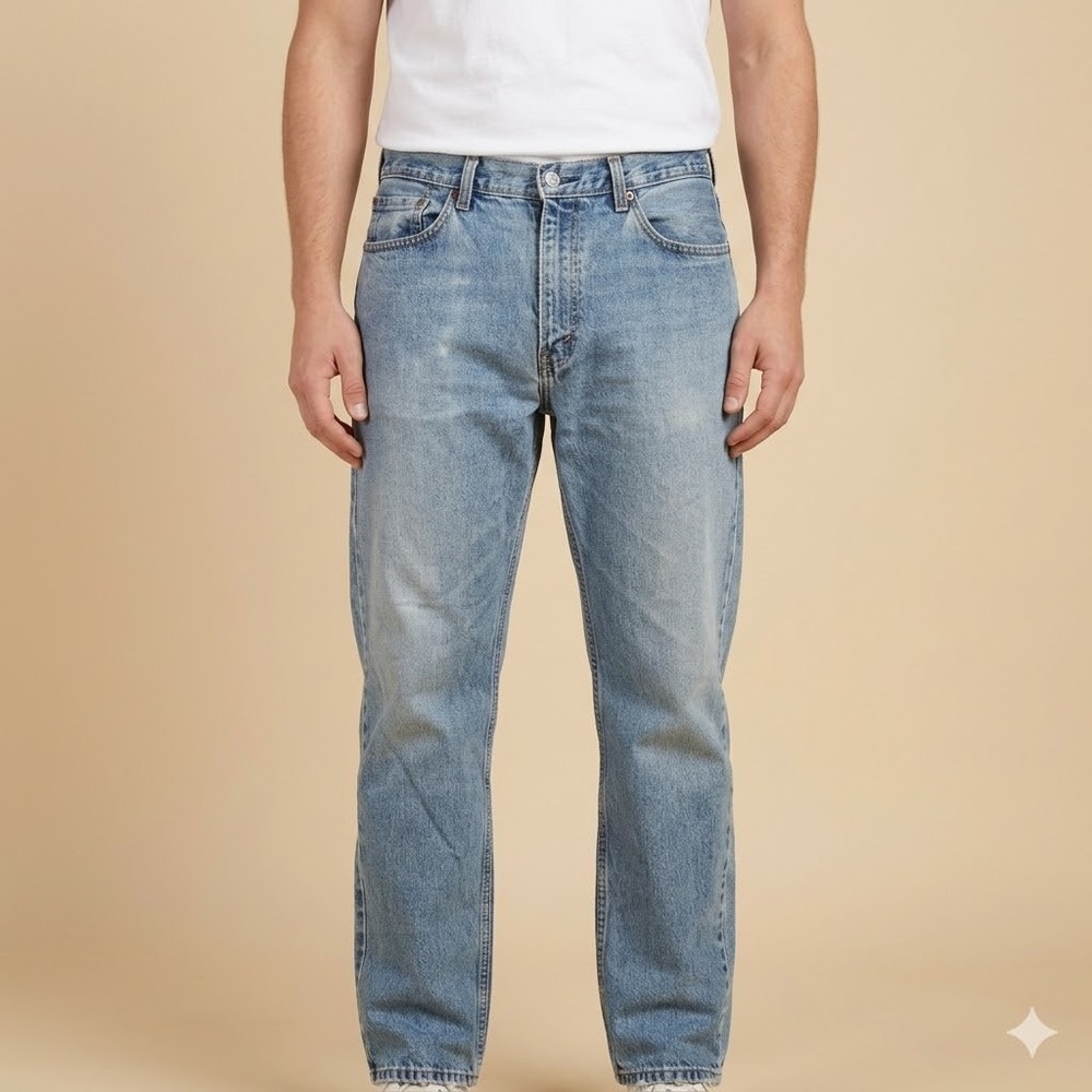 Levi's 505 Regular Fit Straight Leg Jeans 36x34 Light Wash‎